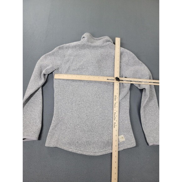 The North Face Fleece Pullover Womens Small Gray Shawl Collar Toggle Sweater - Picture 7 of 10